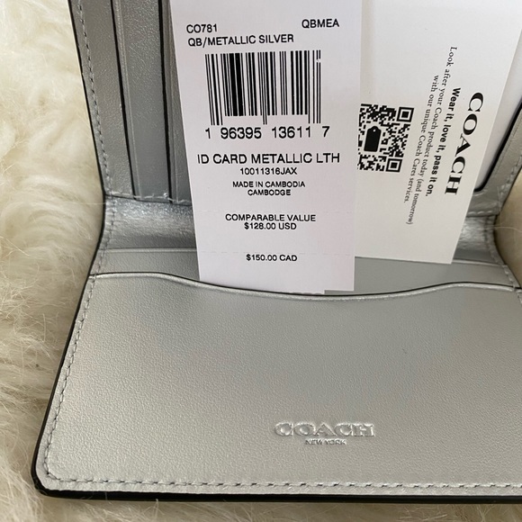 Id Wallet In Silver Metallic - Picture 4 of 4